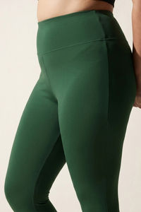Zelocity True Curv Quick Dry Gym Leggings - Green Pastures — thumbnail 5